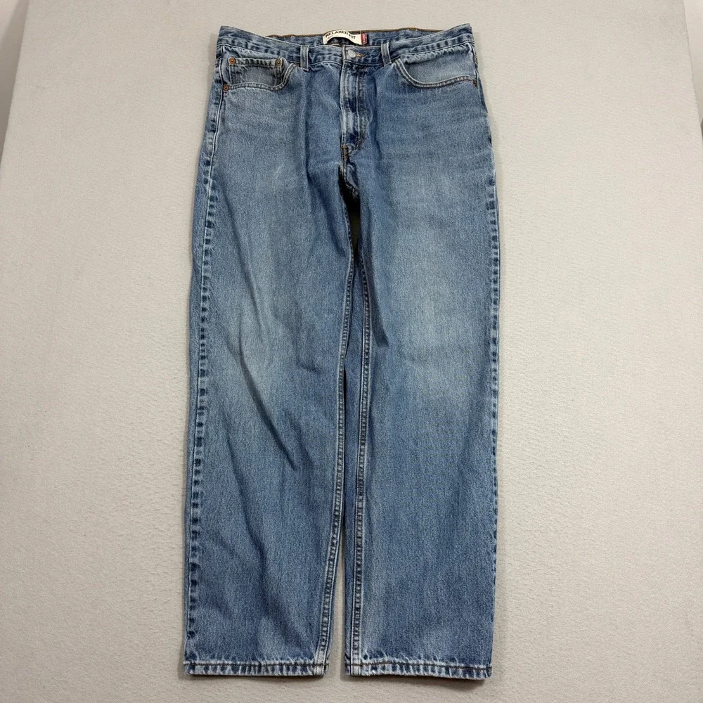 Vintage Levis 550 Jeans Men's 38x32 Blue Relaxed Fit Denim 2008 Western y2k